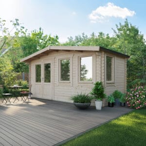 Power Chalet Classic Log Cabin 8x16 44mm DDWW