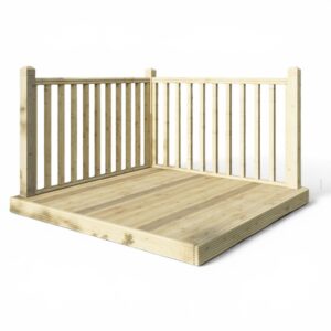 Power Decking Two Handrails 6x6