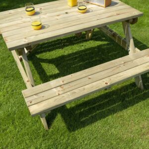 rowlinson premier heavy duty picnic table 4ft bench