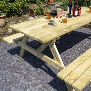 rowlinson premier heavy duty picnic table 6ft