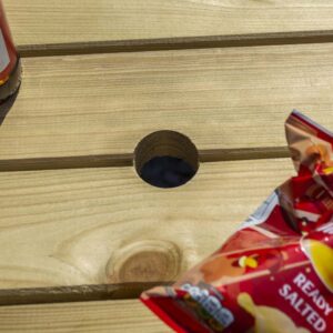 rowlinson premier heavy duty picnic table parasol